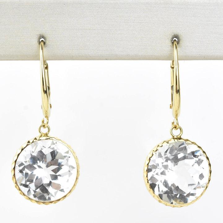 Pools of Light Earrings in 14k Yellow Gold - Goldmakers Fine Jewelry