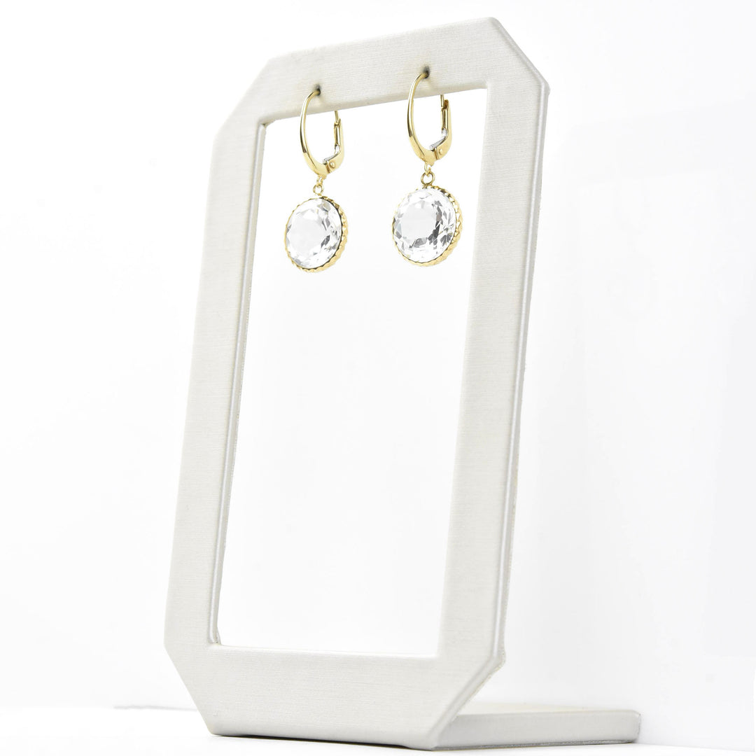 Pools of Light Earrings in 14k Yellow Gold - Goldmakers Fine Jewelry