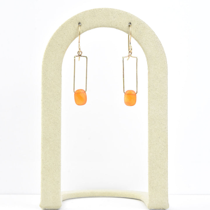 Carnelian Wire Dangles