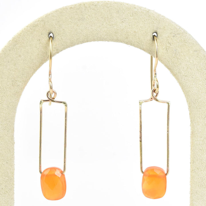 Carnelian Wire Dangles