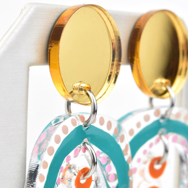 Pastel Pineapple and Banana Earrings - Goldmakers Fine Jewelry