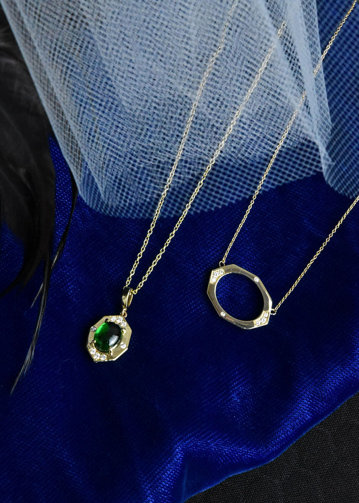 Small Affinity Sans Diamond Necklace, 14k - Goldmakers Fine Jewelry