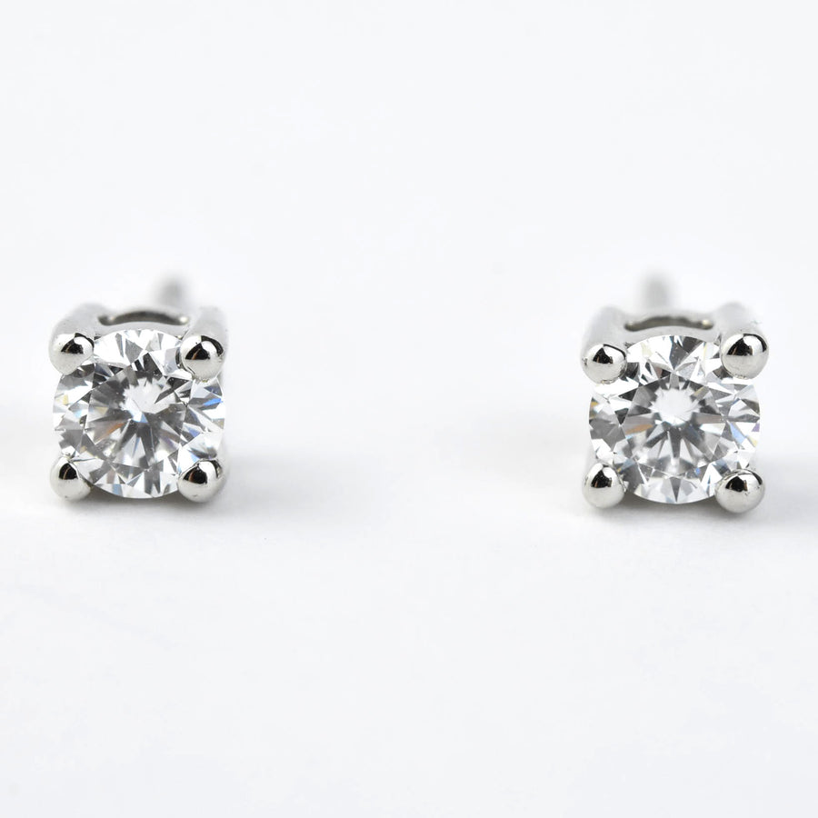 Diamond Stud Earrings in Platinum .50 tcw - Goldmakers Fine Jewelry