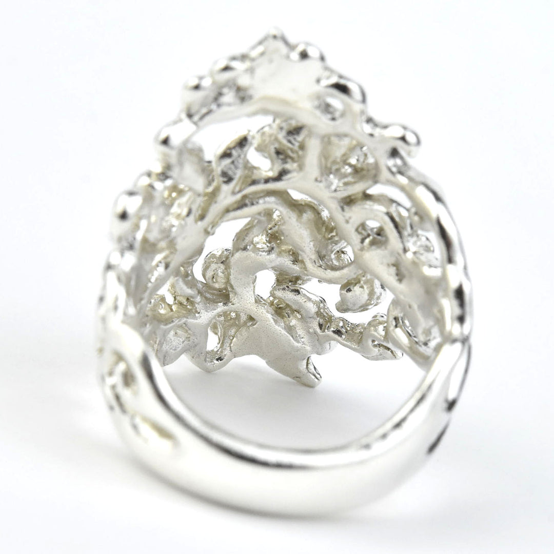 Flowers and Vines Ring in Silver - Goldmakers Fine Jewelry