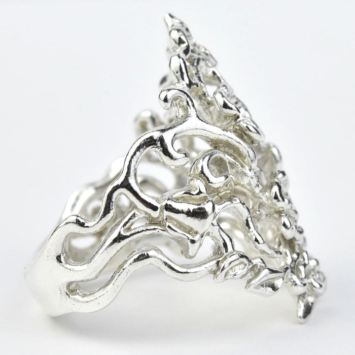 Flowers and Vines Ring in Silver - Goldmakers Fine Jewelry