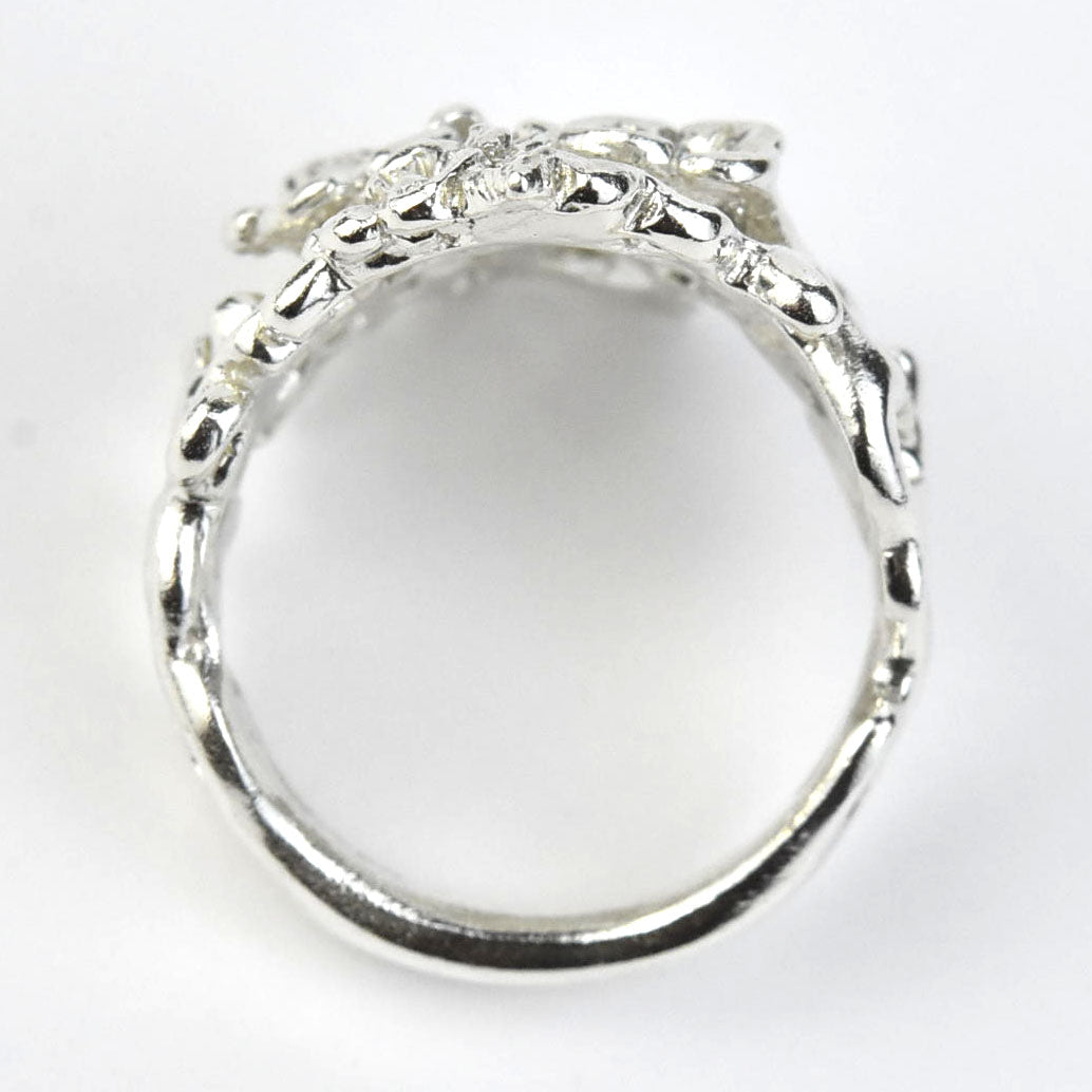 Flowers and Vines Ring in Silver - Goldmakers Fine Jewelry