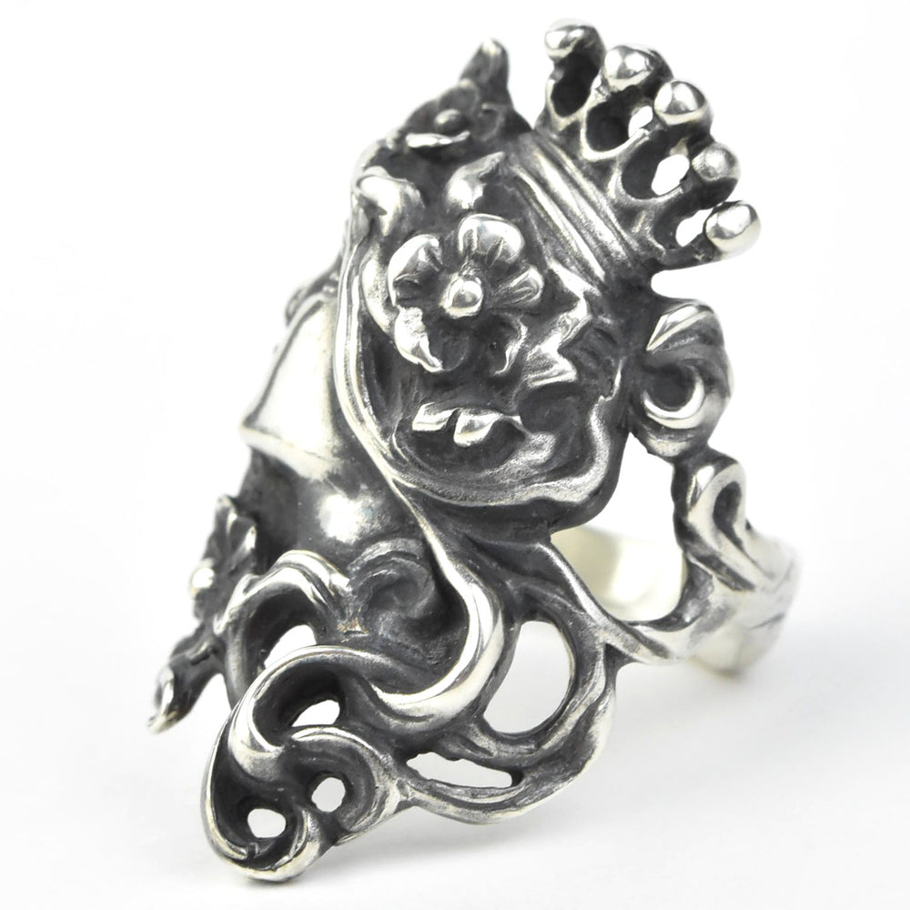 Art Nouveau Lady Ring in Sterling Silver - Goldmakers Fine Jewelry