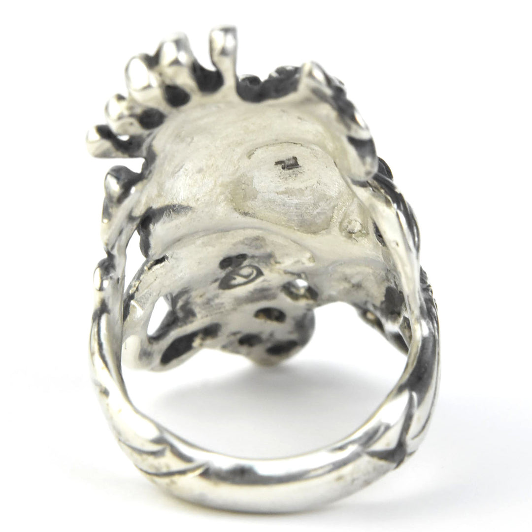 Art Nouveau Lady Ring in Sterling Silver - Goldmakers Fine Jewelry