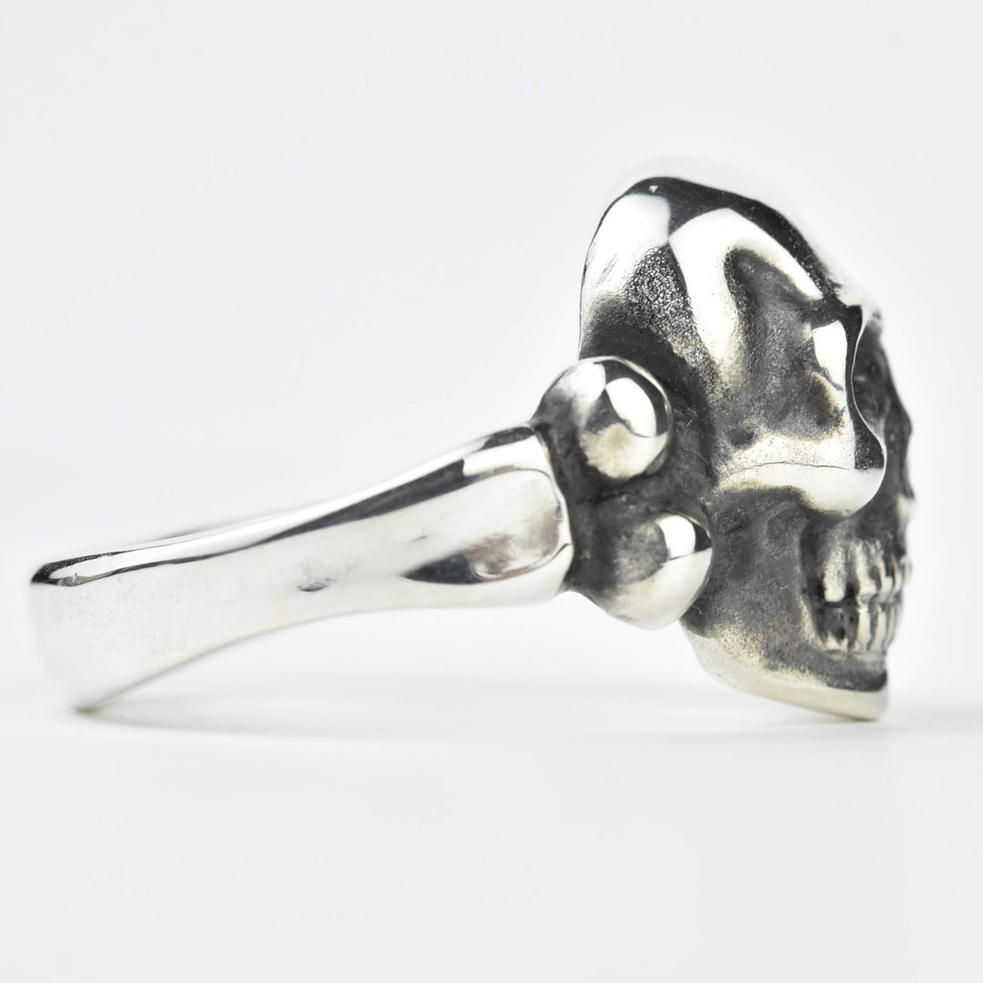 Skull and Bones Ring in Sterling Silver - Goldmakers Fine Jewelry