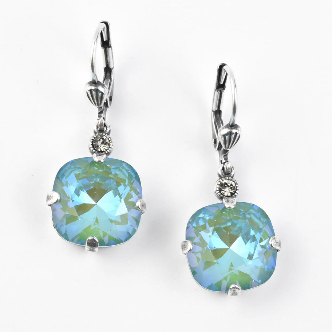 Classic Crystal Drops in Silver Plate - Goldmakers Fine Jewelry