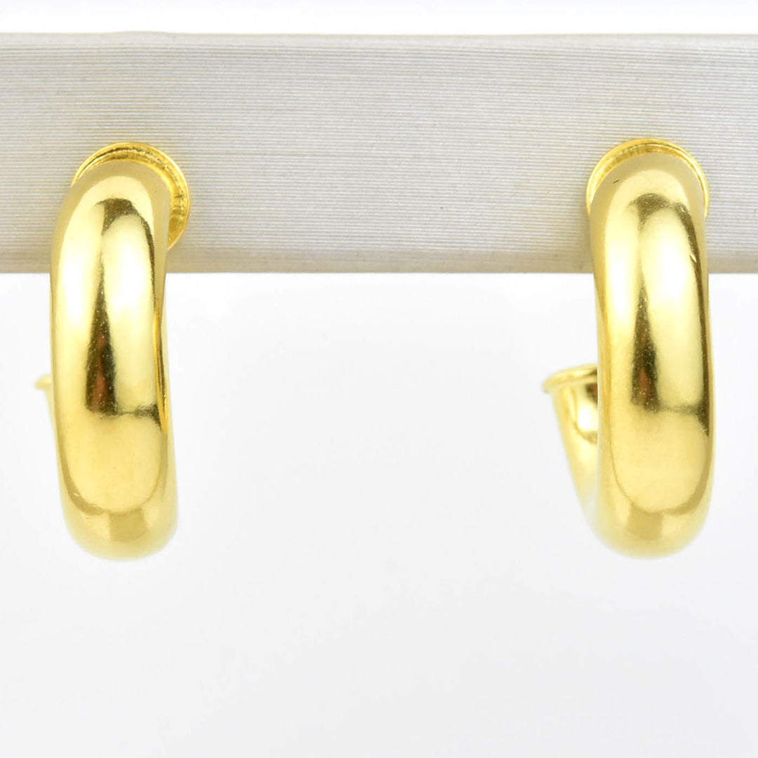 Mini Mina Gold Tone Hoops - Goldmakers Fine Jewelry