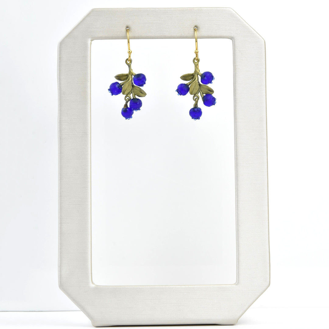 Petite Blueberry Cluster Earrings - Goldmakers Fine Jewelry