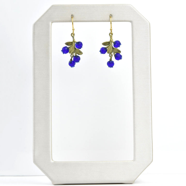 Petite Blueberry Cluster Earrings - Goldmakers Fine Jewelry