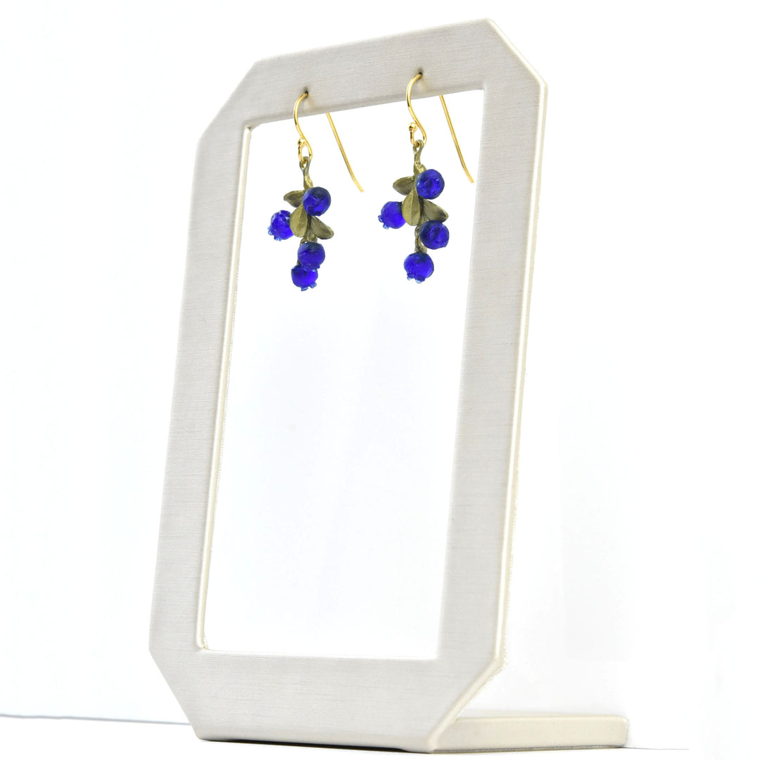 Petite Blueberry Cluster Earrings - Goldmakers Fine Jewelry