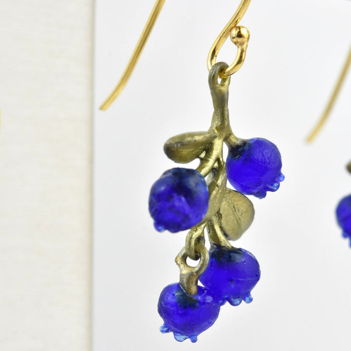 Petite Blueberry Cluster Earrings - Goldmakers Fine Jewelry