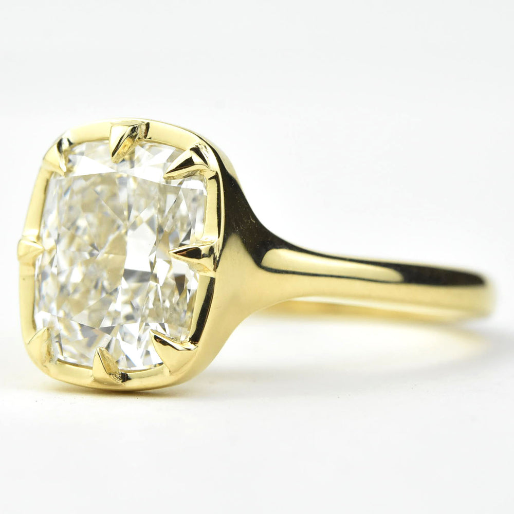 The Emmalee: Cushion-Cut Diamond Engagement Ring - Goldmakers Fine Jewelry