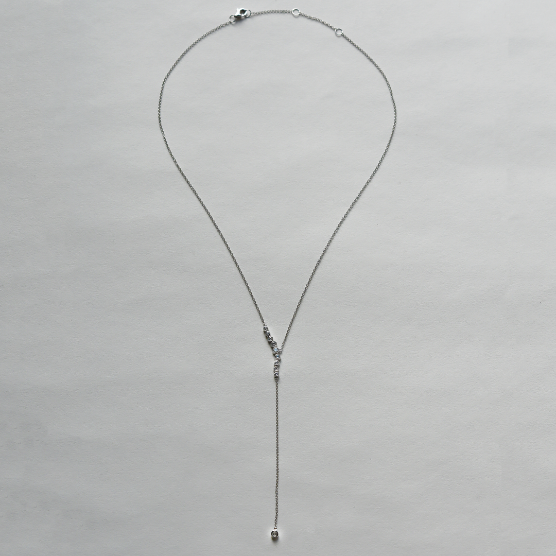 Diamond Lariat Necklace - Goldmakers Fine Jewelry