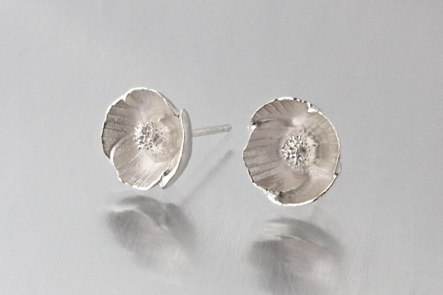 Mini Poppy Post Earrings - Goldmakers Fine Jewelry
