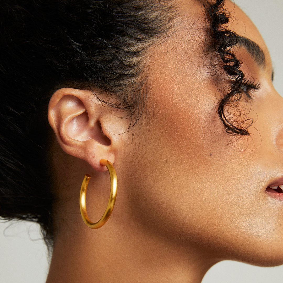 Midi Dune Hoops - Goldmakers Fine Jewelry