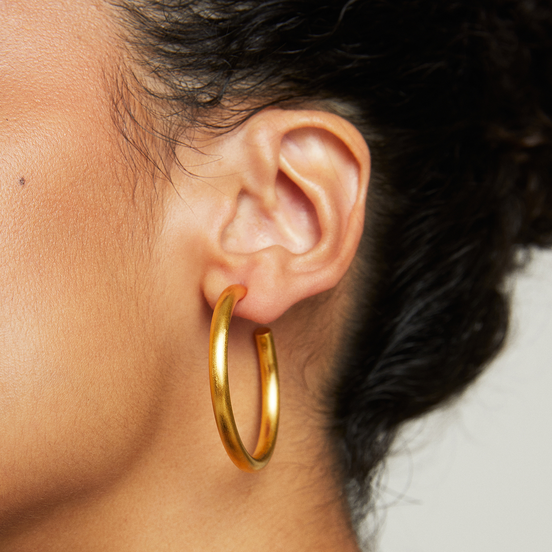 Midi Dune Hoops - Goldmakers Fine Jewelry