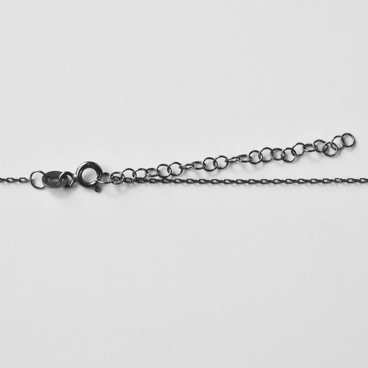 Mixed Metal Moon Pendant Necklace - Goldmakers Fine Jewelry