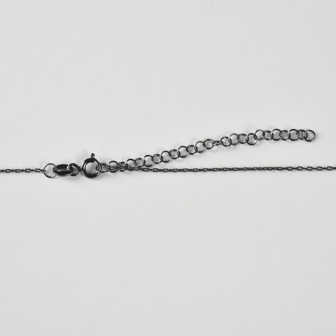 Memento Mori Necklace in Vermeil and Oxidized Sterling Silver - Goldmakers Fine Jewelry
