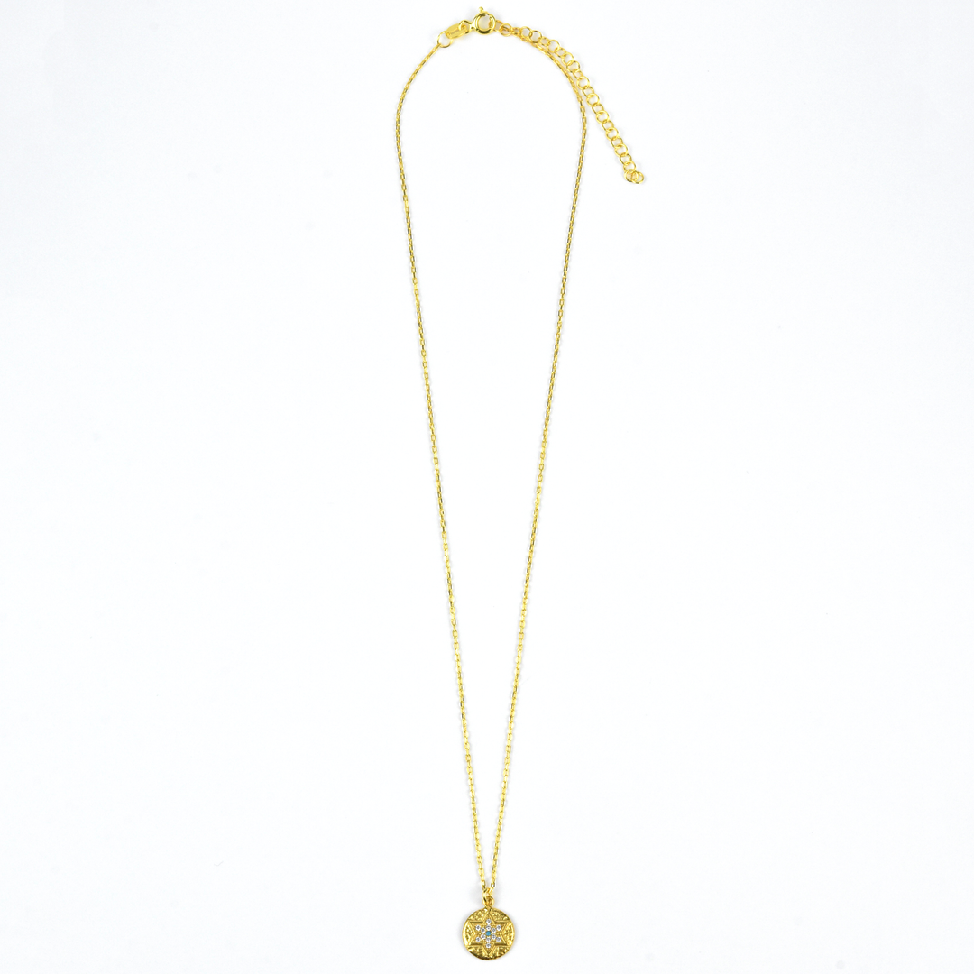 Star of David Vermeil Medallion - Goldmakers Fine Jewelry