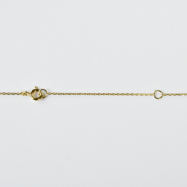 Petite Three Stone Necklace in Gold Vermeil - Goldmakers Fine Jewelry