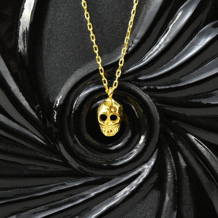 Memento Mori Necklace in Vermeil - Goldmakers Fine Jewelry