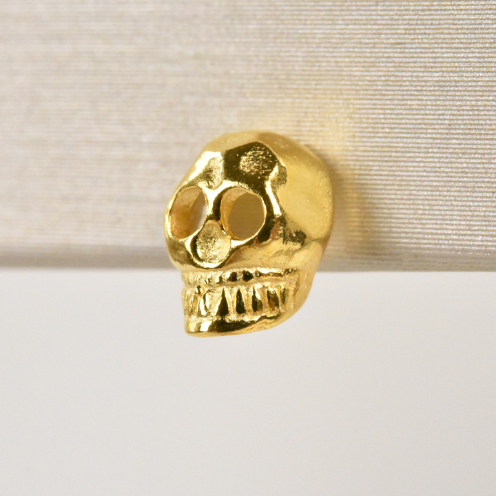 Memento Mori Studs in Vermeil - Goldmakers Fine Jewelry