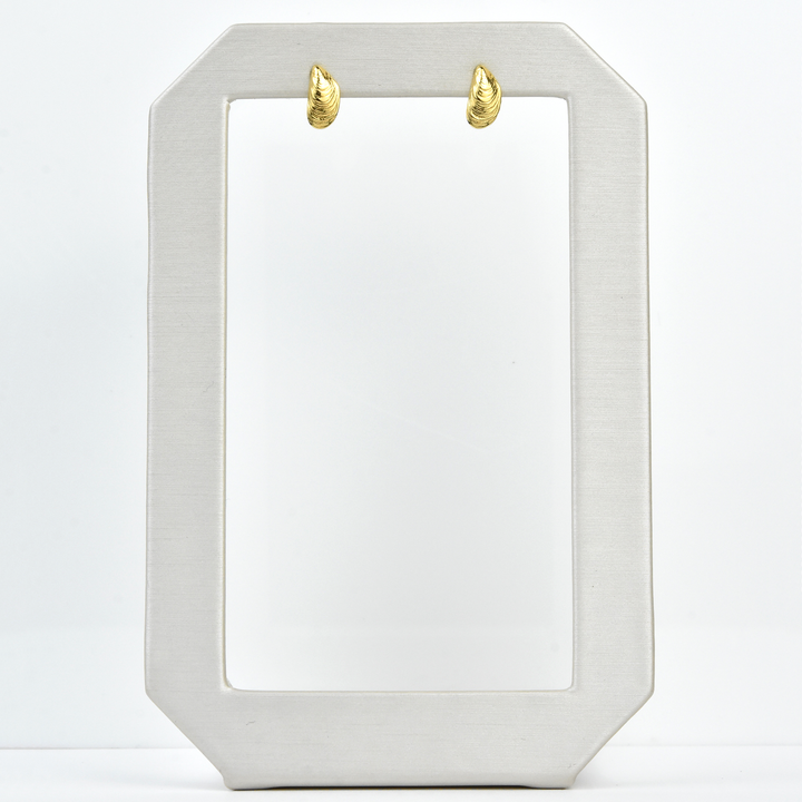 Micro Serenity Shell Studs - Goldmakers Fine Jewelry