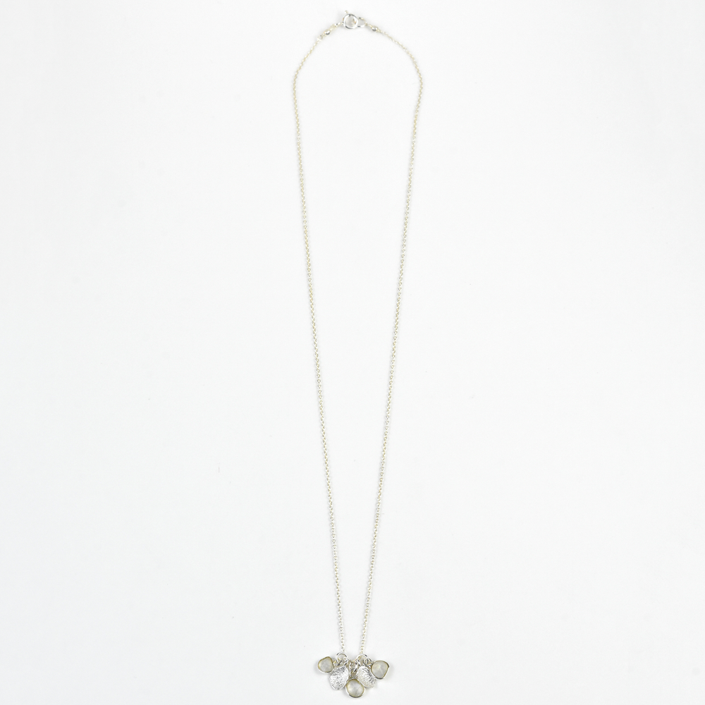 Petal Cluster Necklace - Goldmakers Fine Jewelry