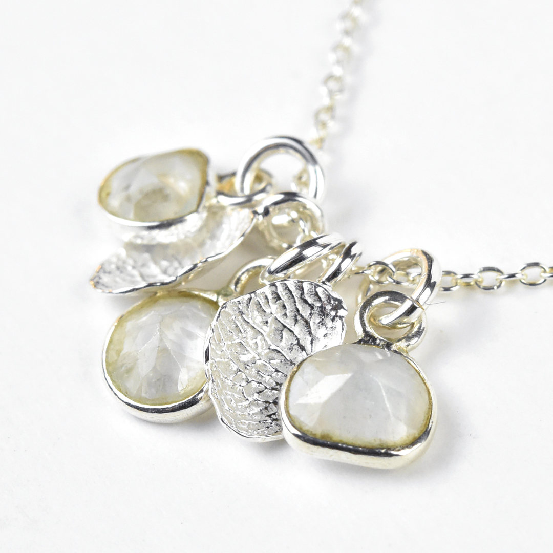Petal Cluster Necklace - Goldmakers Fine Jewelry
