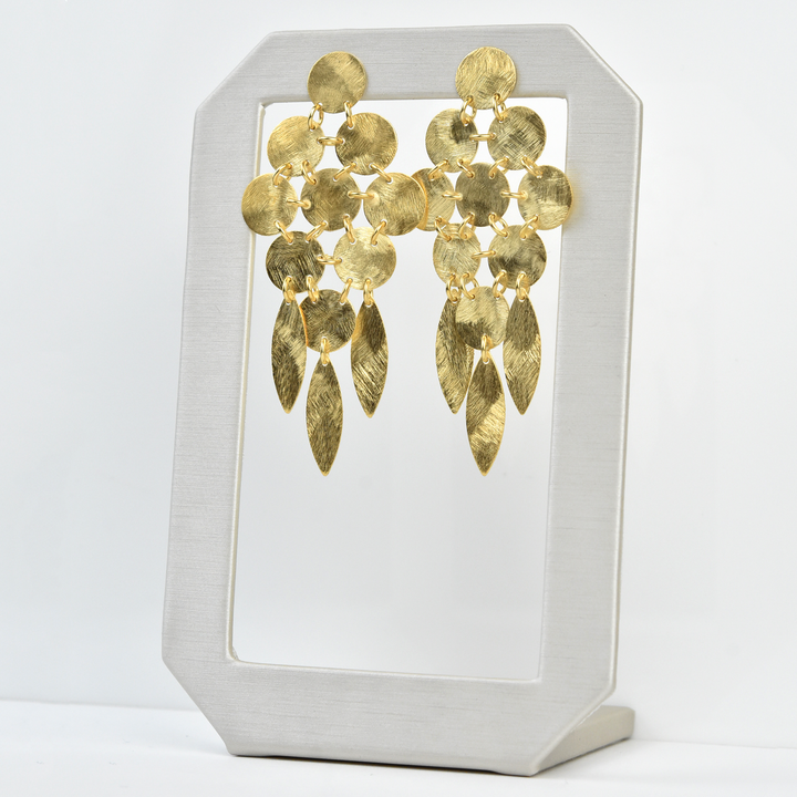 Small Cascading Circles Chandelier Earrings - Goldmakers Fine Jewelry