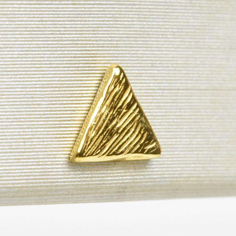 Vermeil Koa Triangle Studs - Goldmakers Fine Jewelry