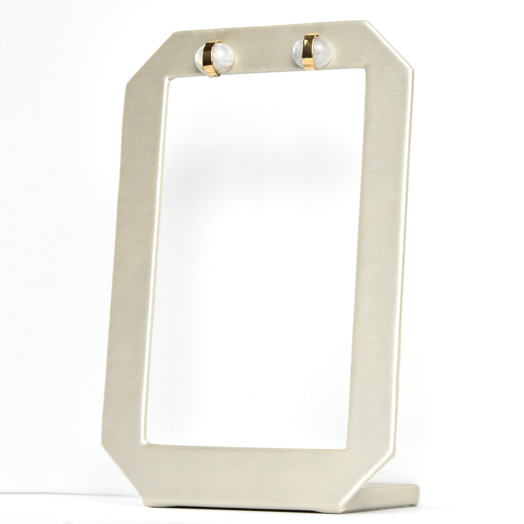 Moonstone Stud Earrings - Goldmakers Fine Jewelry