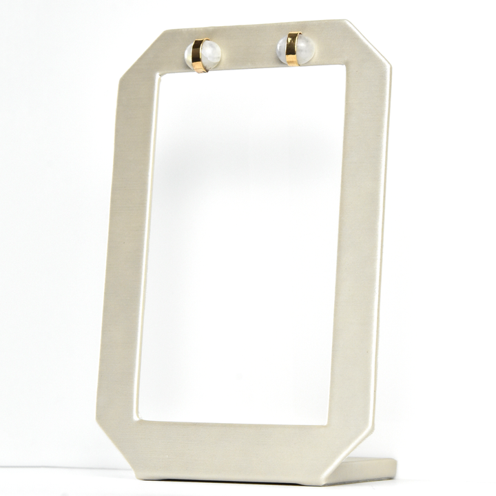 Moonstone Stud Earrings - Goldmakers Fine Jewelry