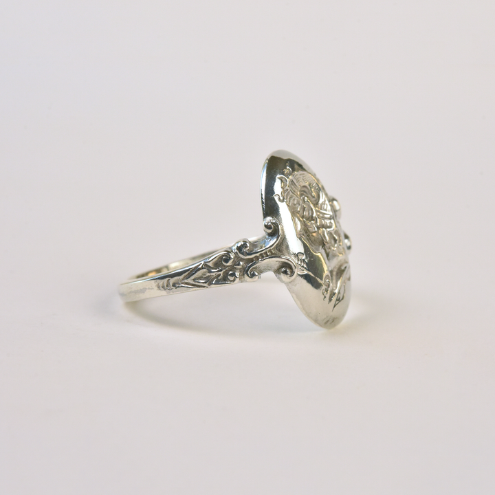 Goddess Intaglio Ring in Silver - Goldmakers Fine Jewelry