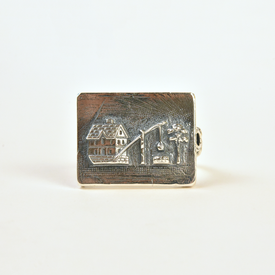 Lonely Little House Ring in Sterling Silver - Goldmakers Fine Jewelry