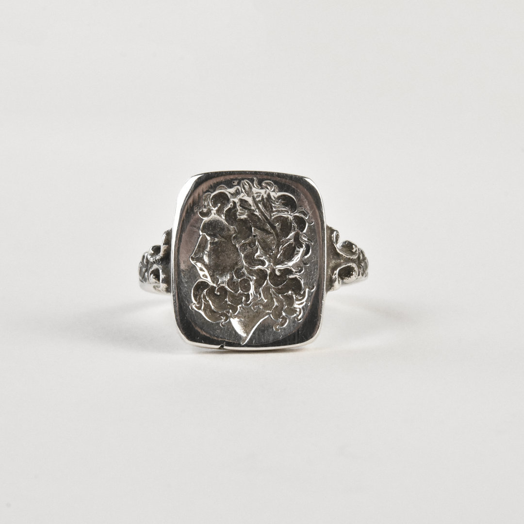 Philosopher Intaglio Ring in Silver - Goldmakers Fine Jewelry