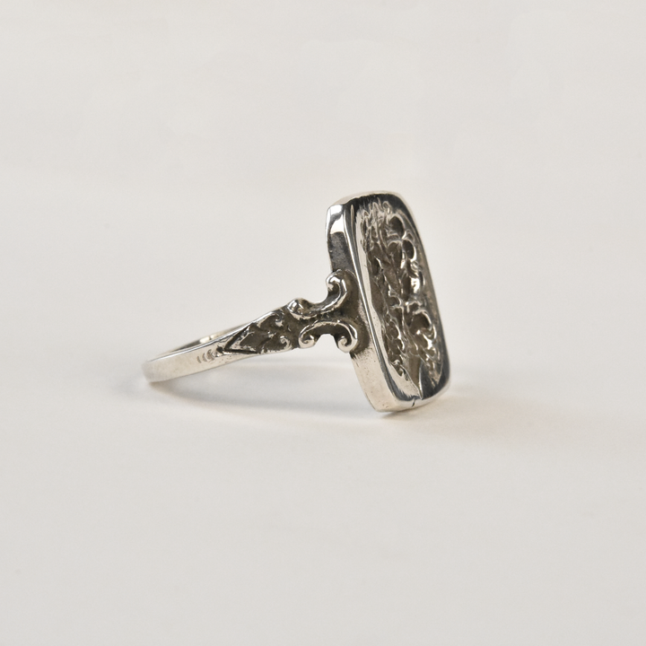 Philosopher Intaglio Ring in Silver - Goldmakers Fine Jewelry