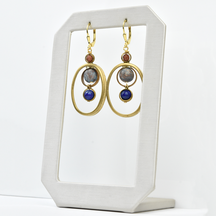 Oval Orbit Earrings - Goldmakers Fine Jewelry