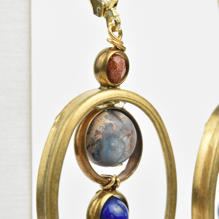 Oval Orbit Earrings - Goldmakers Fine Jewelry