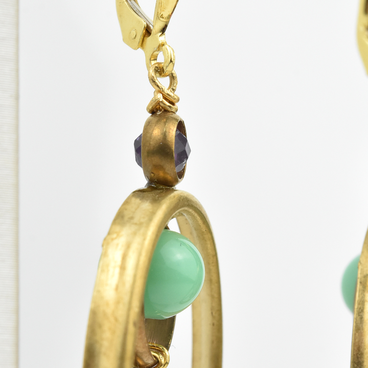 Oval Orbit Earrings - Goldmakers Fine Jewelry