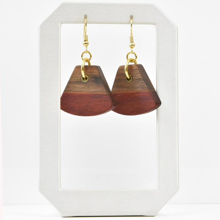 Small Wooden Earrings by Jules - Goldmakers Fine Jewelry