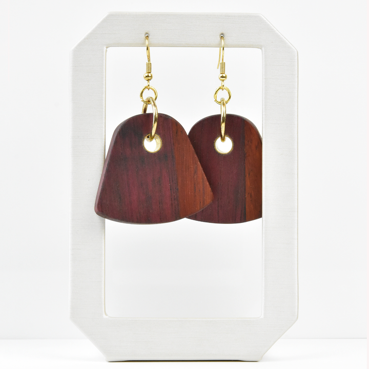 Small Wooden Earrings by Jules - Goldmakers Fine Jewelry