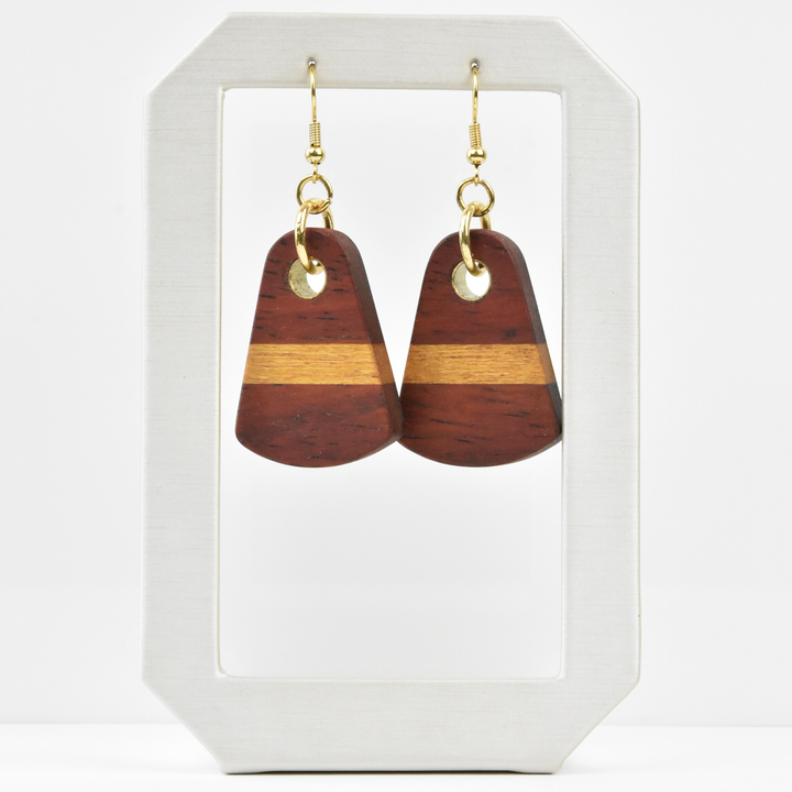 Small Wooden Earrings by Jules - Goldmakers Fine Jewelry