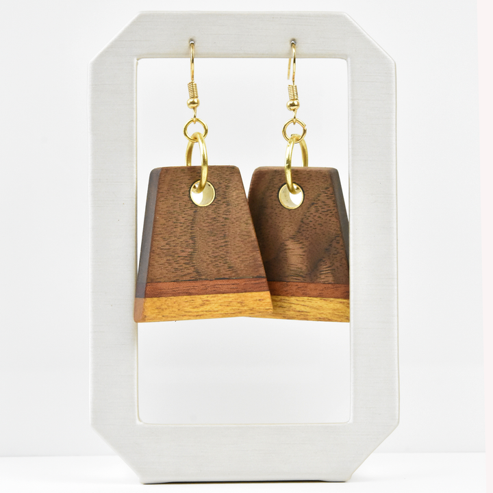 Small Wooden Earrings by Jules - Goldmakers Fine Jewelry