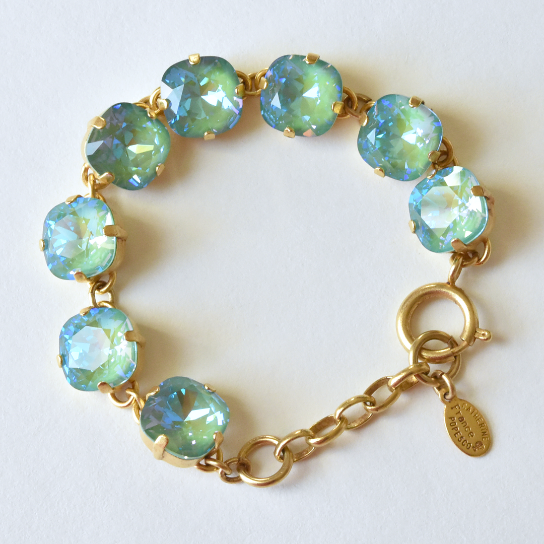 Oversize Crystal Bracelet in Gold - Goldmakers Fine Jewelry