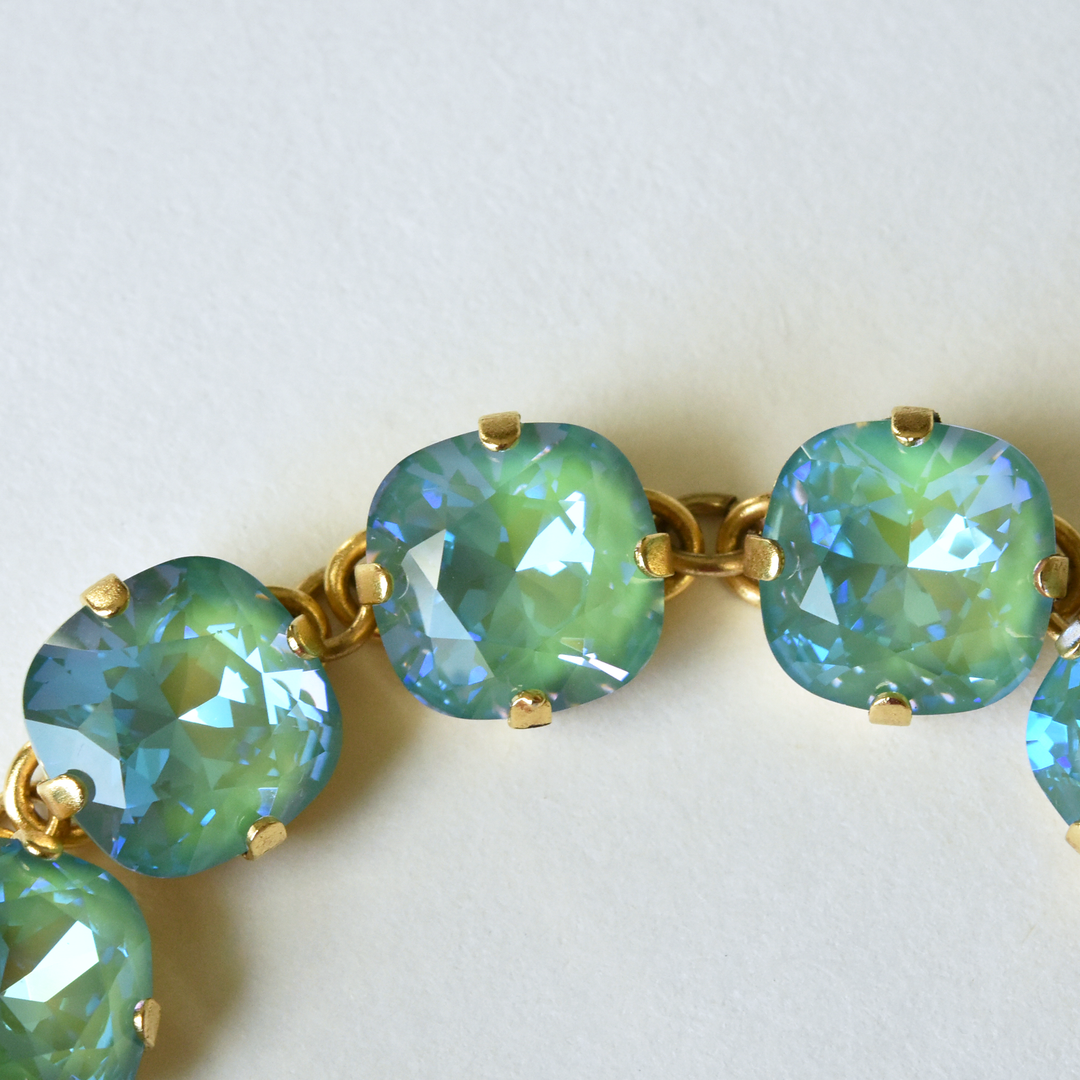 Oversize Crystal Bracelet in Gold - Goldmakers Fine Jewelry